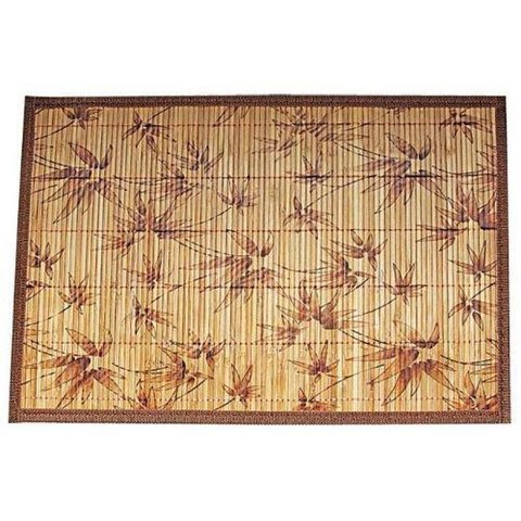 Lugar Americano Bambu Cru Floral 30x45cm Mimo Style Ja10205