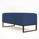 Ver imagem 7 de Puff Decorativo Para Sala de Estar Cléo W01 Base de Ferro 90 cm Suede Azul Marinho - Lyam Decor