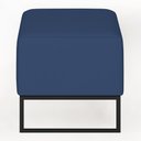 Ver imagem 6 de Puff Decorativo Para Sala de Estar Cléo W01 Base de Ferro 90 cm Suede Azul Marinho - Lyam Decor