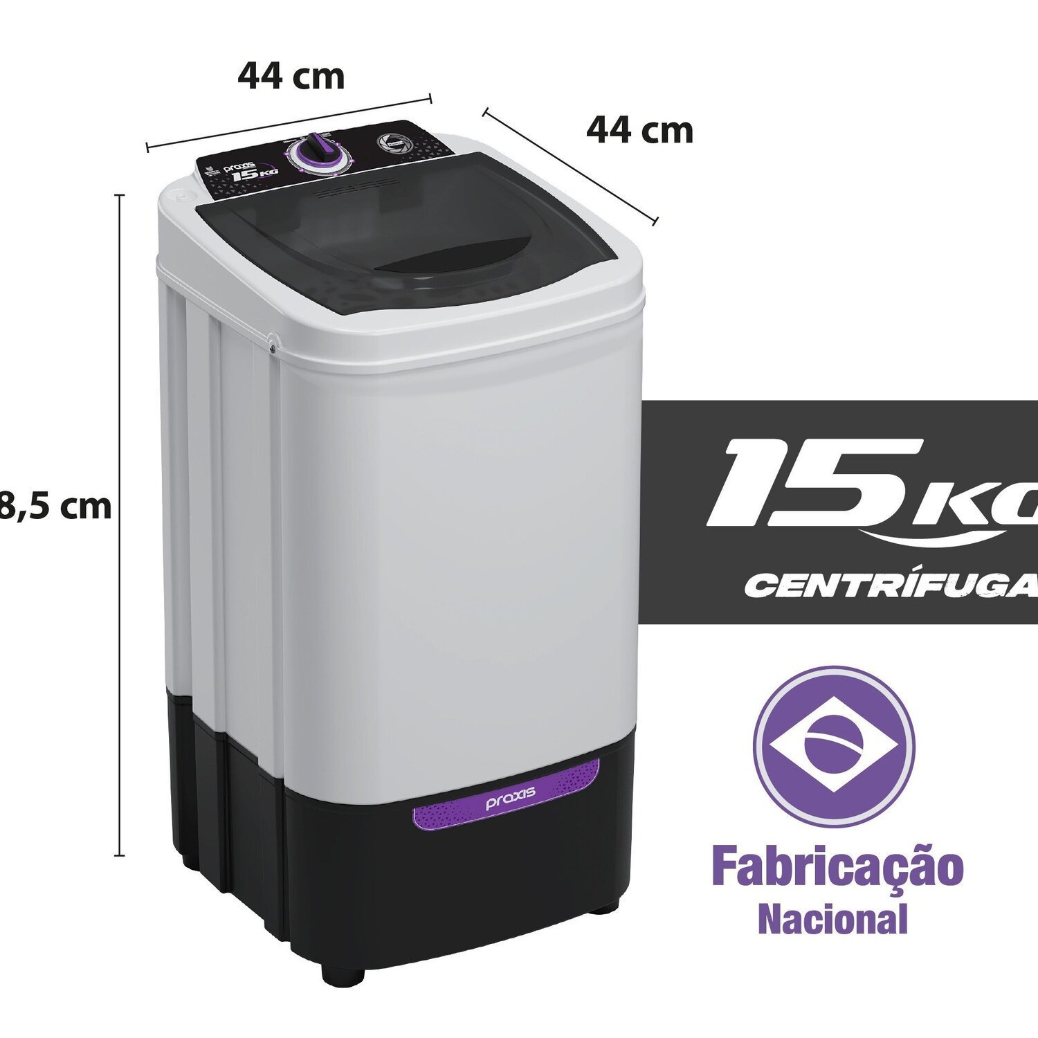 Centrífuga 15 Kg - Praxis Eletrodomésticos - 127v - 4