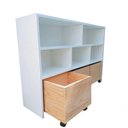 Ver imagem 1 de Estante De Nichos Com Baús Organizadores Natan 100% Mdf