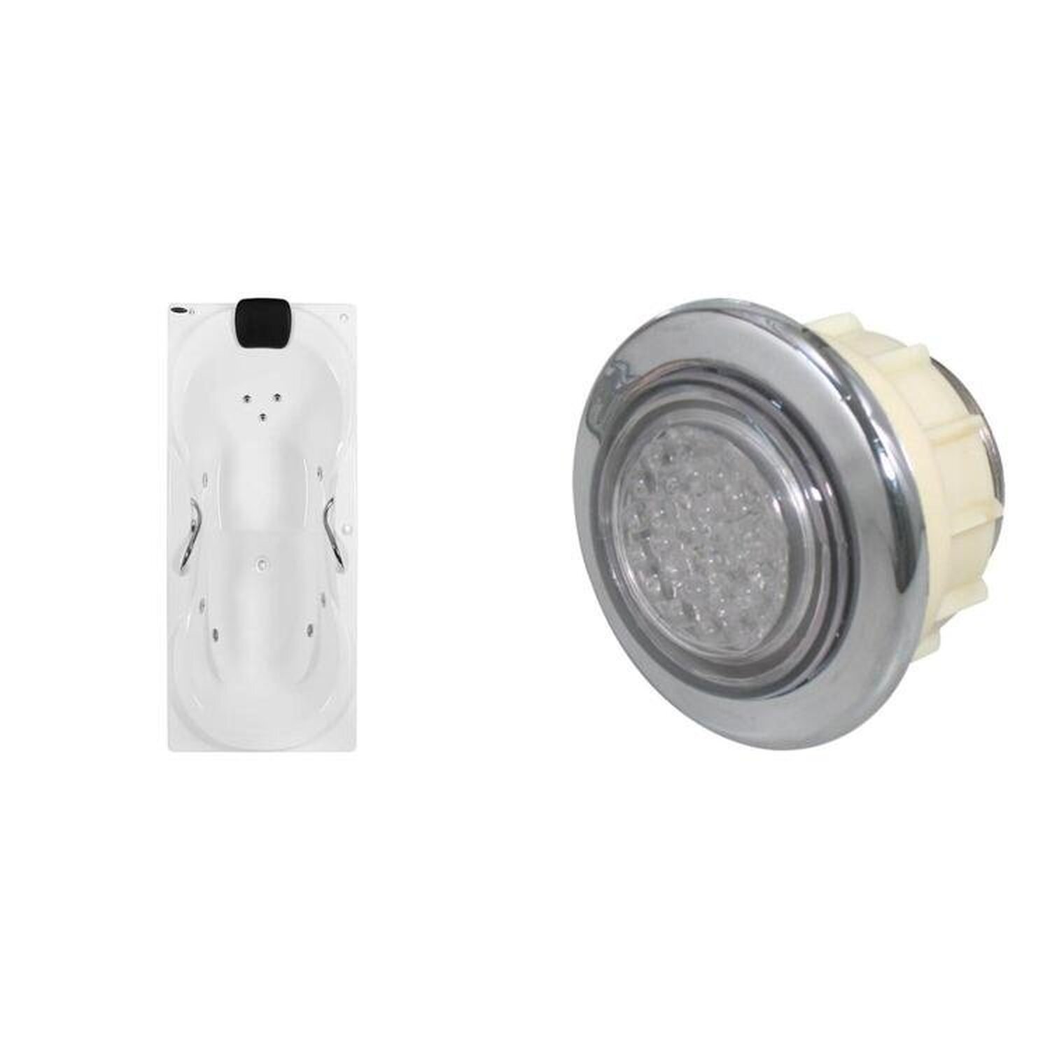 Banheira de Hidromassagem Due Gran Luxo P1 - 110v - com Aquecedor e Cromoterapia - 1