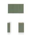 Ver imagem 1 de Lavanderia Modulada Kappesberg Celeste 3 Peças Branco/verde 120cm
