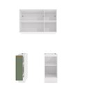 Ver imagem 3 de Lavanderia Modulada Kappesberg Celeste 3 Peças Branco/verde 120cm