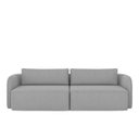 Ver imagem 2 de Sofá Living Sala de Estar Abel 240cm Bipartido Pés de Madeira Veludo Cinza G33 - Gran Belo