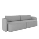 Ver imagem 5 de Sofá Living Sala de Estar Abel 240cm Bipartido Pés de Madeira Veludo Cinza G33 - Gran Belo