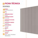Ver mais imagens de Guarda Roupa Casal Atacama 100 Mdf 8 Portas e 8 Cabideiros