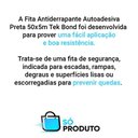 Ver imagem 3 de 2 Fitas Antiderrapante Lixa Autoadesiva Preta 50x5m Piso