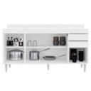 Ver imagem 3 de Balcão Lorena com Tampo 160cm 4 Portas 2 Gavetas Branco Maderatto Móveis