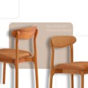 Ver imagem 5 de Mesa Selene Tampo 135cm Laminado com 4 Cadeiras Noronha Moderna Mobília
