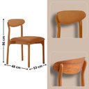 Ver imagem 3 de Mesa Selene Tampo 135cm Laminado com 4 Cadeiras Noronha Moderna Mobília