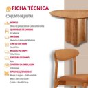 Ver imagem 7 de Mesa Selene Tampo 135cm Laminado com 4 Cadeiras Noronha Moderna Mobília
