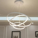 Ver imagem 3 de Lustre Pendente 3 Arcos Led 60w 3200k Branco Domum