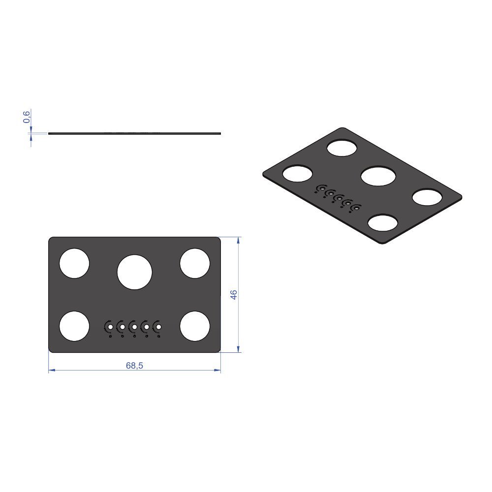 Vidro Preto para Cooktop 5 Bocas Fogatti - 2