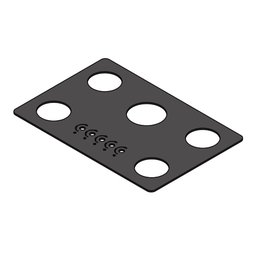 Vidro Preto para Cooktop 5 Bocas Fogatti - 1