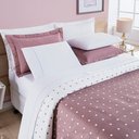 Ver imagem 2 de Duvet 200 Fios Capa para Edredom Petit Poá Queen 01 Peça - Rose Bia Enxovais
