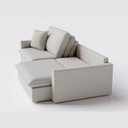 Ver imagem 7 de Sofá Cama Bélgica Retrátil e Reclínável 2,30m em Linho Diamond Premium Off White - Home Mobily