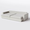 Ver imagem 5 de Sofá Cama Bélgica Retrátil e Reclínável 2,30m em Linho Diamond Premium Off White - Home Mobily