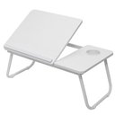 Ver imagem 1 de Mesa Notebook Ajustável Dobrável Cama Home Office Branca