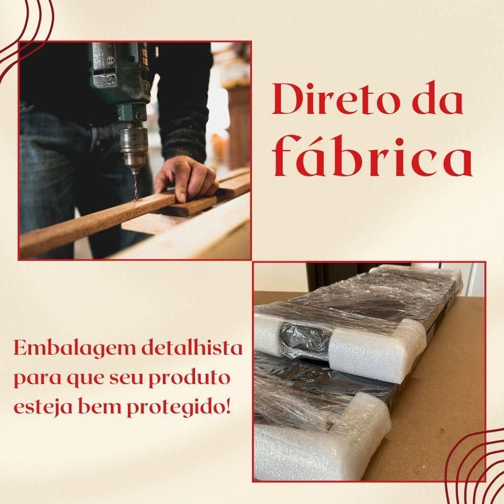 Kit 3 Cabideiros de Parede Suspenso 70x25x11,5 Amadeirado - 7