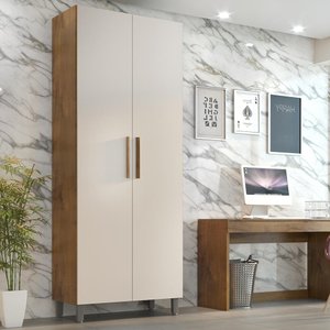 Armário de Escritório Melissa 2 Portas 5 Prateleiras 2,24m