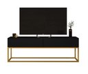Ver imagem 2 de Rack Bancada para Tv até 50 Polegadas C/ 2 Gavetas Estilo Industrial Design Vintage:preto