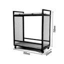 Ver imagem 4 de Carrinho Churrasco Mesa de Servir Multiuso Gourmet em Aço e Madeira Maciça