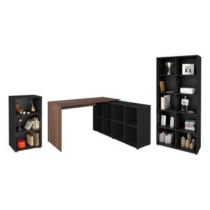 Jogo Escritório Completo Offenbach Ipê Preto