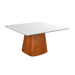 Mesa Quadrada em Madeira Maciça e Verniz Bérgamo Authentic - 2