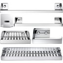 Ver imagem 1 de Kit Acessórios para Banheiro Inox 6 Peças Master Slim Df