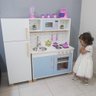 Kit Cozinha Infantil com Geladeira Eita Casa Perfeita Azul Claro - 3