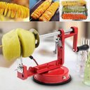 Ver imagem 6 de Maquina de Cortar Batata em Espiral Fazer Legumes Frutas Verduras Fatiador Slicer Chips no Palito
