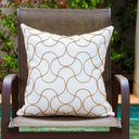 Ver imagem 2 de Coleção Náutica - Almofada Bordada Sisal Quadrada Tipo:completa