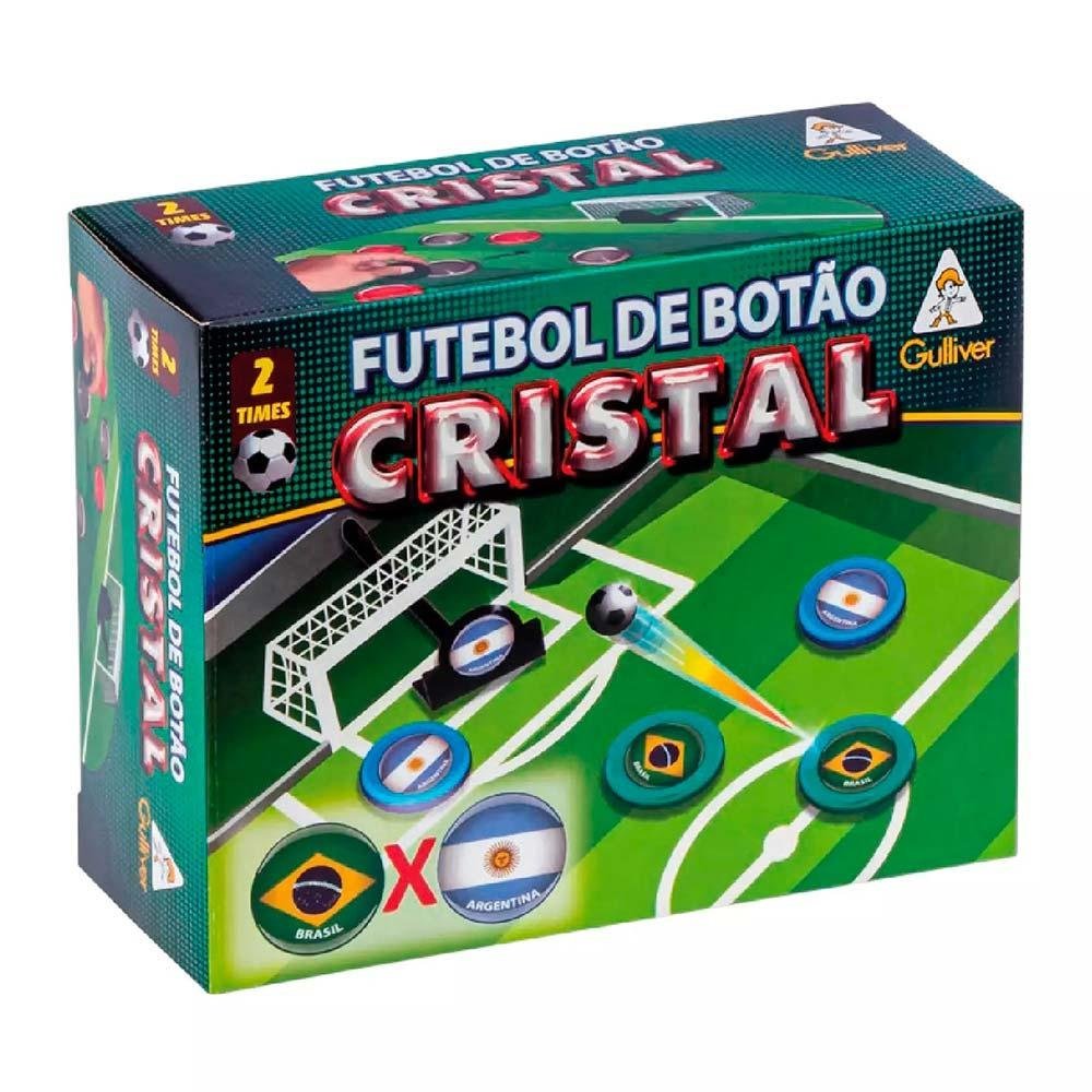 Jogo de Futebol de Botão - Cristal - Brasil x Argentina - Gulliver - 1