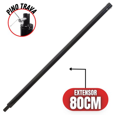Haste de Extensão 80cm em Ferro Para Perfuradores de Solo Toyama, Tssaper, Branco e Vonder