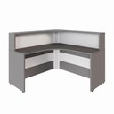 Ver imagem 2 de Balcão Atendimento c/ Tampo Superior Recepção Escritório F5