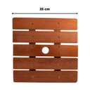 Ver imagem 2 de Suporte para Vaso de Planta Quadrado com Rodinhas Gel Silicone 35cm