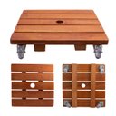 Ver imagem 1 de Suporte para Vaso de Planta Quadrado com Rodinhas Gel Silicone 35cm