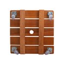 Ver imagem 5 de Suporte para Vaso de Planta Quadrado com Rodinhas Gel Silicone 35cm