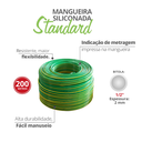 Ver imagem 2 de Mangueira Verde Trançada Jardim Siliconada Standard 1/2'' Esp. 2mm Rolo 200 Metros Durín