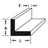 Cantoneira Aluminio 5cm X 3,17mm C/ 65cm G10 - 5