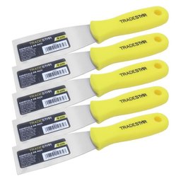 Kit 5 Espátula 4 Cm Multiuso P- Pintor Gesso Drywal - 2