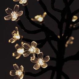 Luminária Arvore Decorativa Led Warm 24 Leds Preto - 4