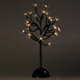 Luminária Arvore Decorativa Led Warm 24 Leds Preto - 7