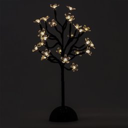 Luminária Arvore Decorativa Led Warm 24 Leds Preto - 6