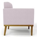 Ver mais imagens de Poltrona Sala Base Madeira Castanho Kit 2 Ana Bouclé Rosê - Ibiza