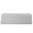 Ver imagem 3 de Calçadeira Recamier Baú para Cama de Casal King Dália 195x50 Cm W01 Linho Cinza - Lyam Lyam Decor