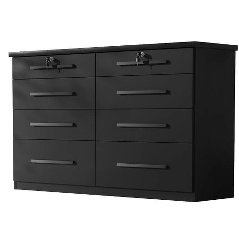 Cômoda Monique 8 Gavetas (preto)