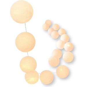 Bolinhas de Luz Cormilu Led, À Pilha, 20 Bolas, 2.8m, (off White Bege)