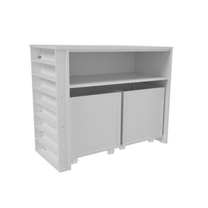 Rack com Baús Infantil e Porta Carrinhos Lívia 100% Mdf Woodcore